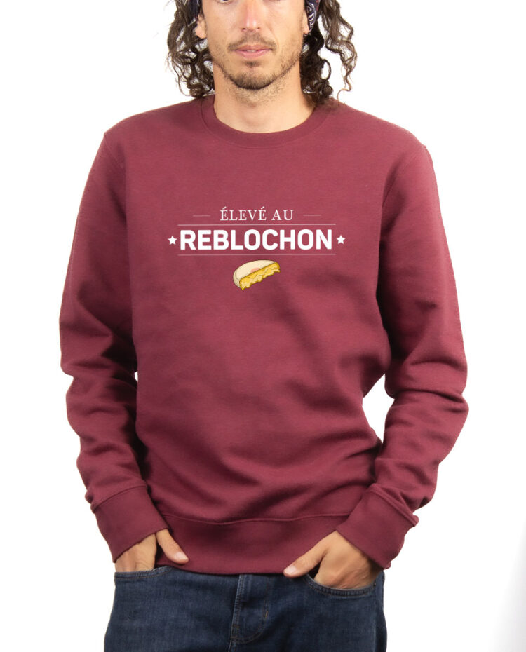 Eleve au reblochon Sweatshirt Pull Homme Bordeau PUHBOR266