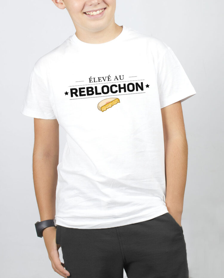 Eleve au reblochon T SHIRT GARCON BLANC TSEB266