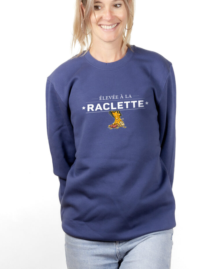 Elevee a la raclette Sweatshirt pull Femme Bleu PUFBLE267