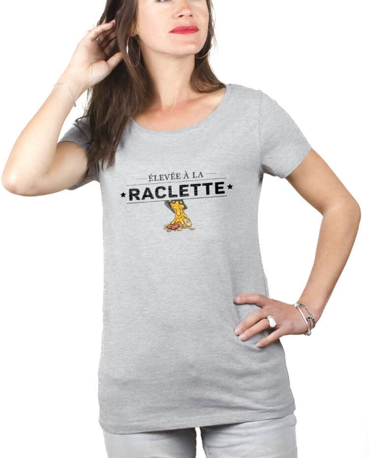 Elevee a la raclette T shirt Femme Gris TSFG267