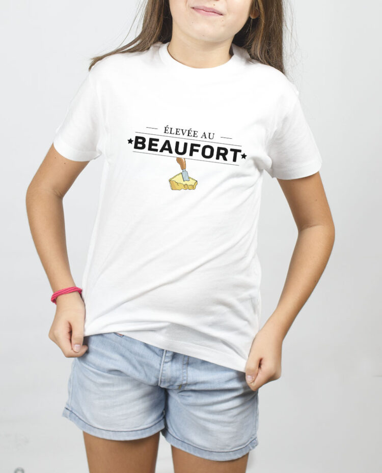 Elevee au Beaufort T SHIRT FILLE BLANC TSEB269