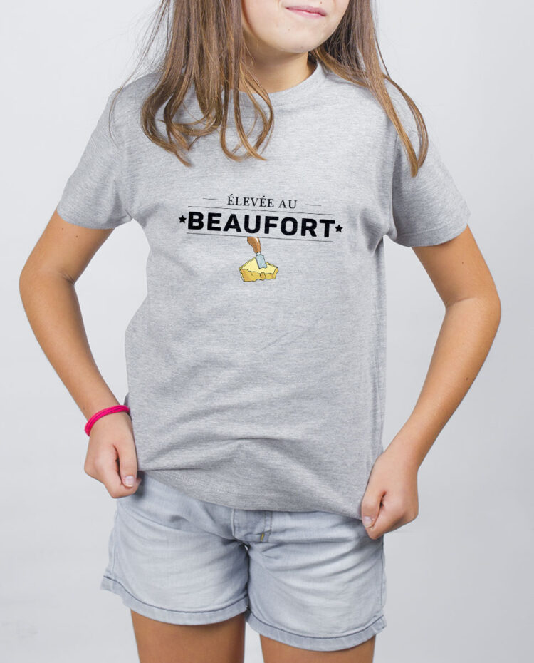 Elevee au Beaufort T SHIRT FILLE GRIS TSEG269