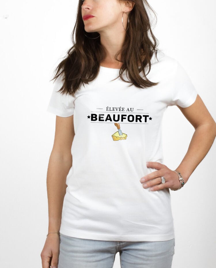 Elevee au Beaufort T shirt Femme Blanc TSFB269