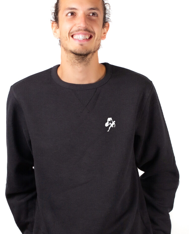 Escalade picto Sweatshirt Pull Homme Noir PUHNOI315