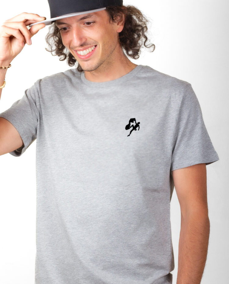 Escalade picto T shirt Homme Gris TSHG315