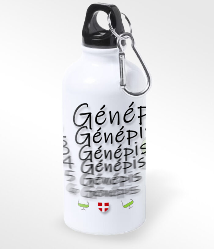 Gourde Mousqueton face 1 GENEPI 2 GENEPIS