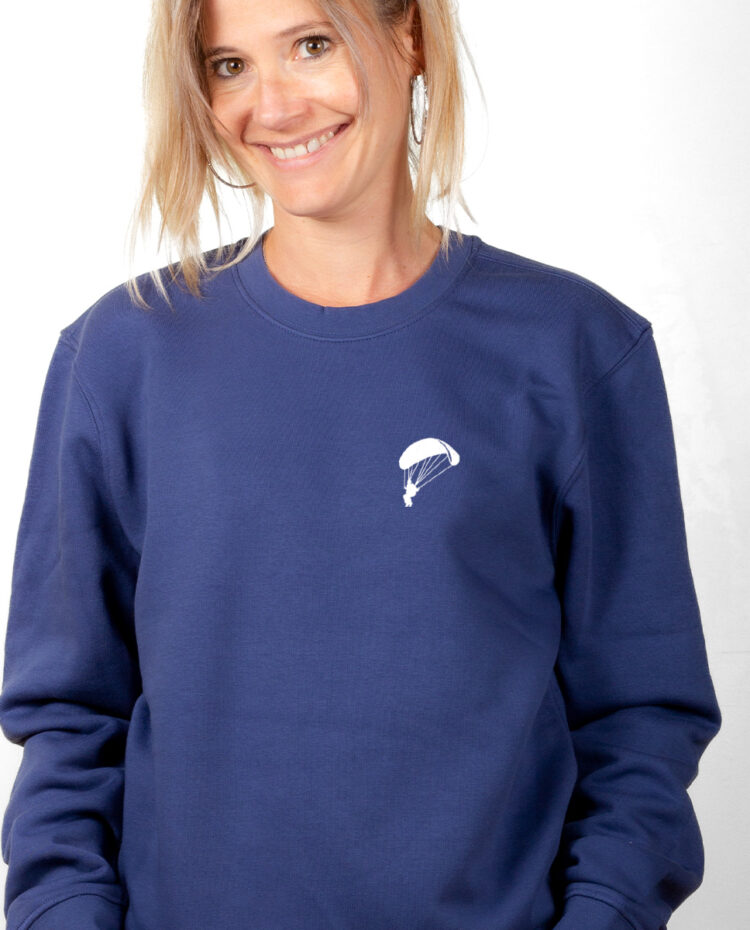 Parapente picto Pull Femme Bleu PUFBLE321