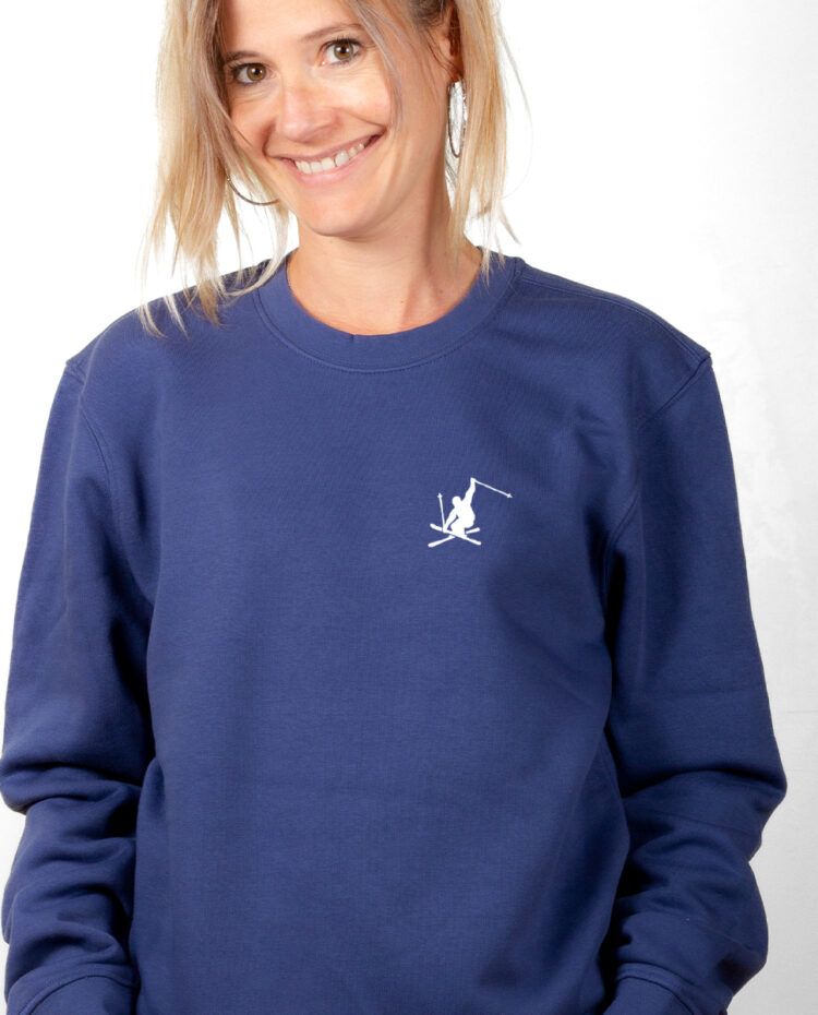 Ski freestyle picto Pull Femme Bleu PUFBLE317