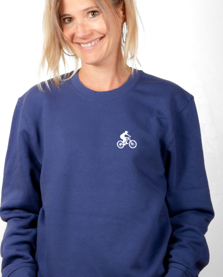 VTT picto Pull Femme Bleu PUFBLE319