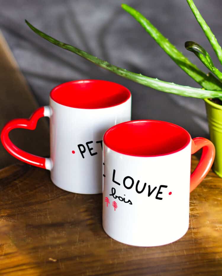 Tasse Coeur petite louve des bois MUG352