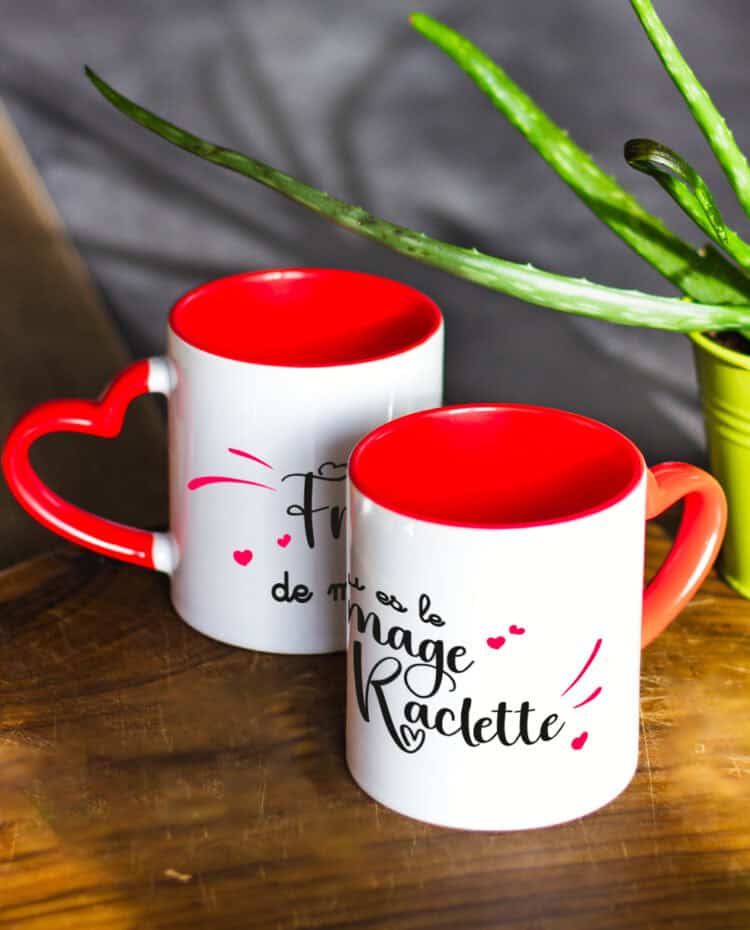 Tasse Coeur tu es le fromage de ma raclette MUG345